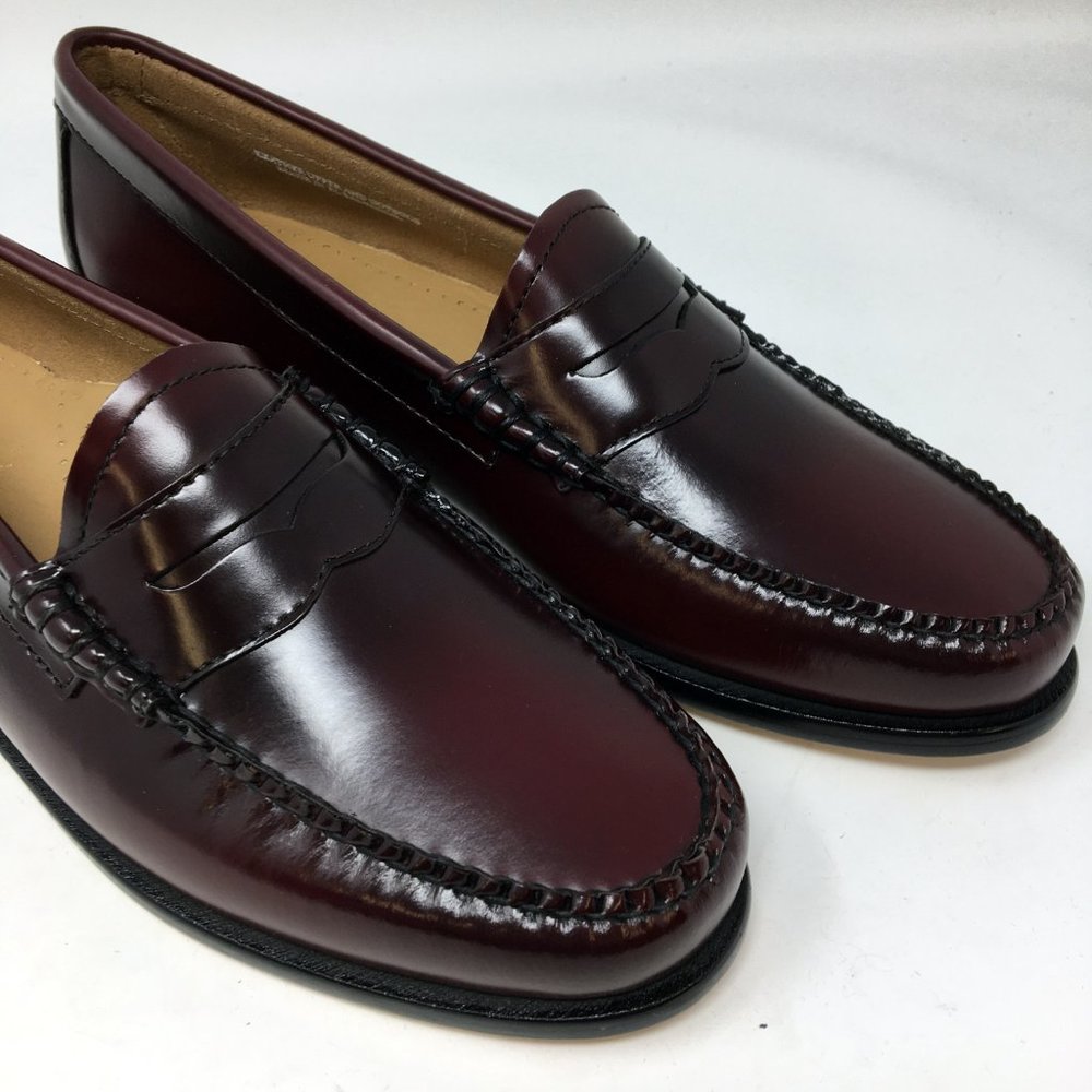 Bass Weejuns Men Whitney Cordovan Penny Loafer 9.5 - Picture 4 of 13